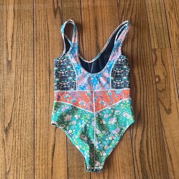 Cynthia Rowley Colorful Patchwork Swimsuit Size XL - Picture 5 of 8